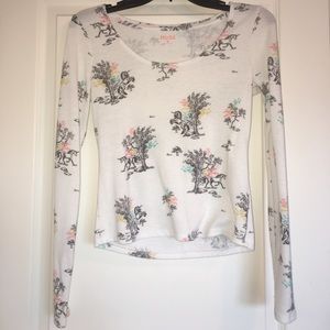 Mudd Unicorn White Sweater